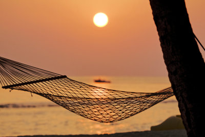 hammock swing on the beach