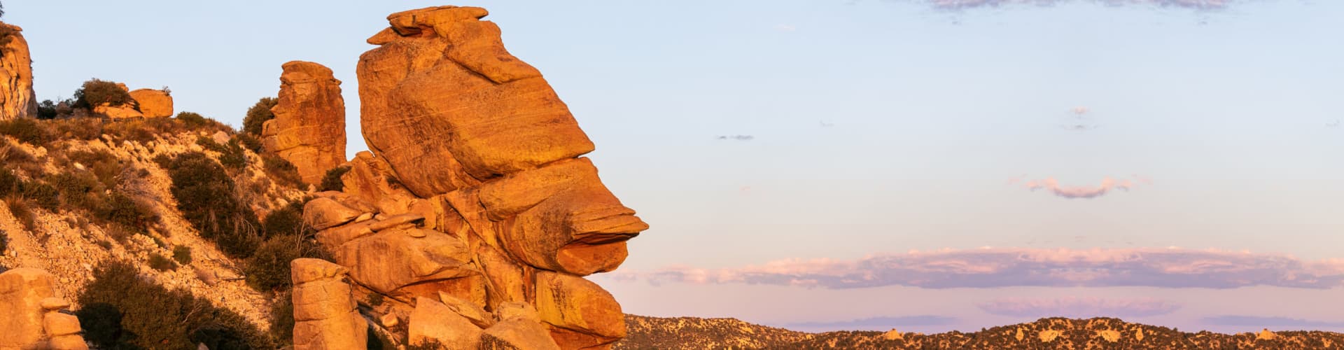 Hoodoo rock formations at Geology Vista on Mt. Lemmon near Tucson, Arizona